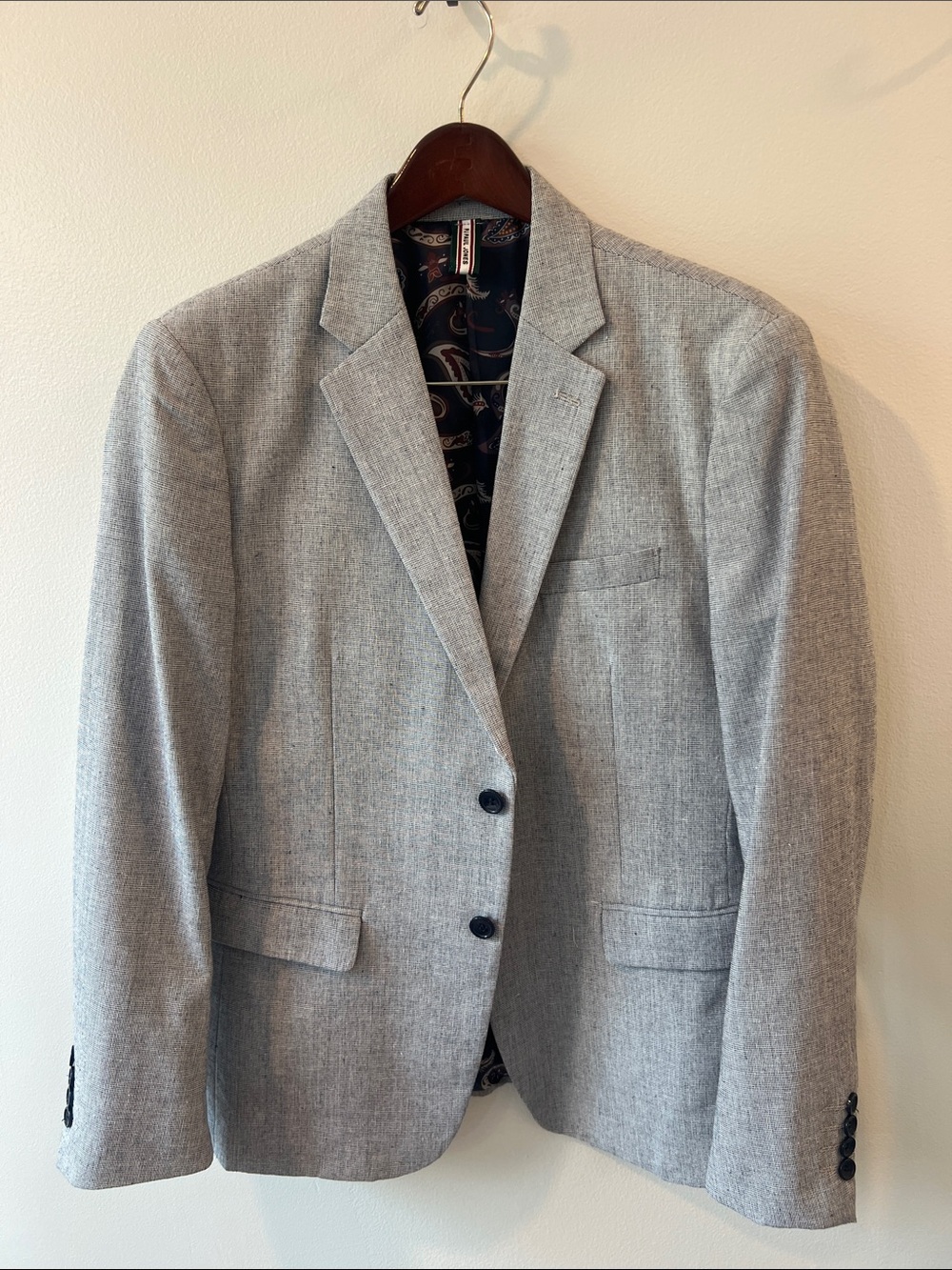 Men's Light Gray Sport Coat - Modern Tailored Blazer